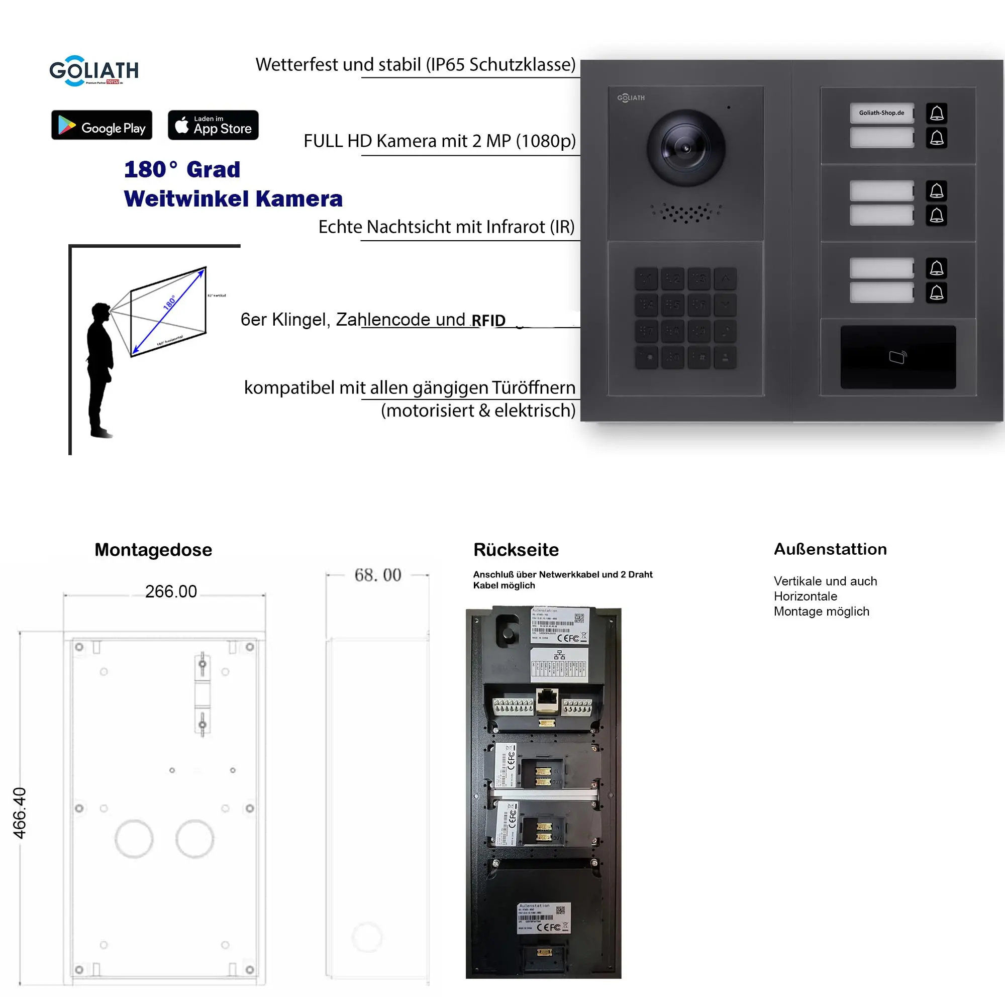 GL-VTA65A_Tuerklingel_Tuersprechanlage_Goliath-IP-2-Draht