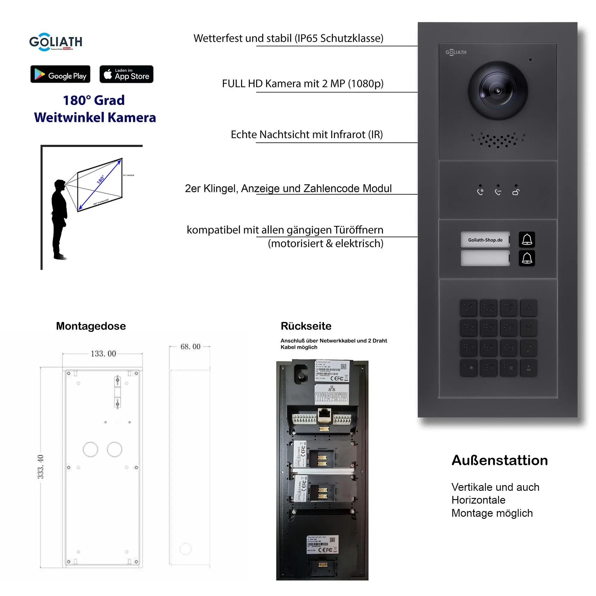 GL-VTA25A_Tuerklingel_Tuersprechanlage_Goliath_IP_2-Draht