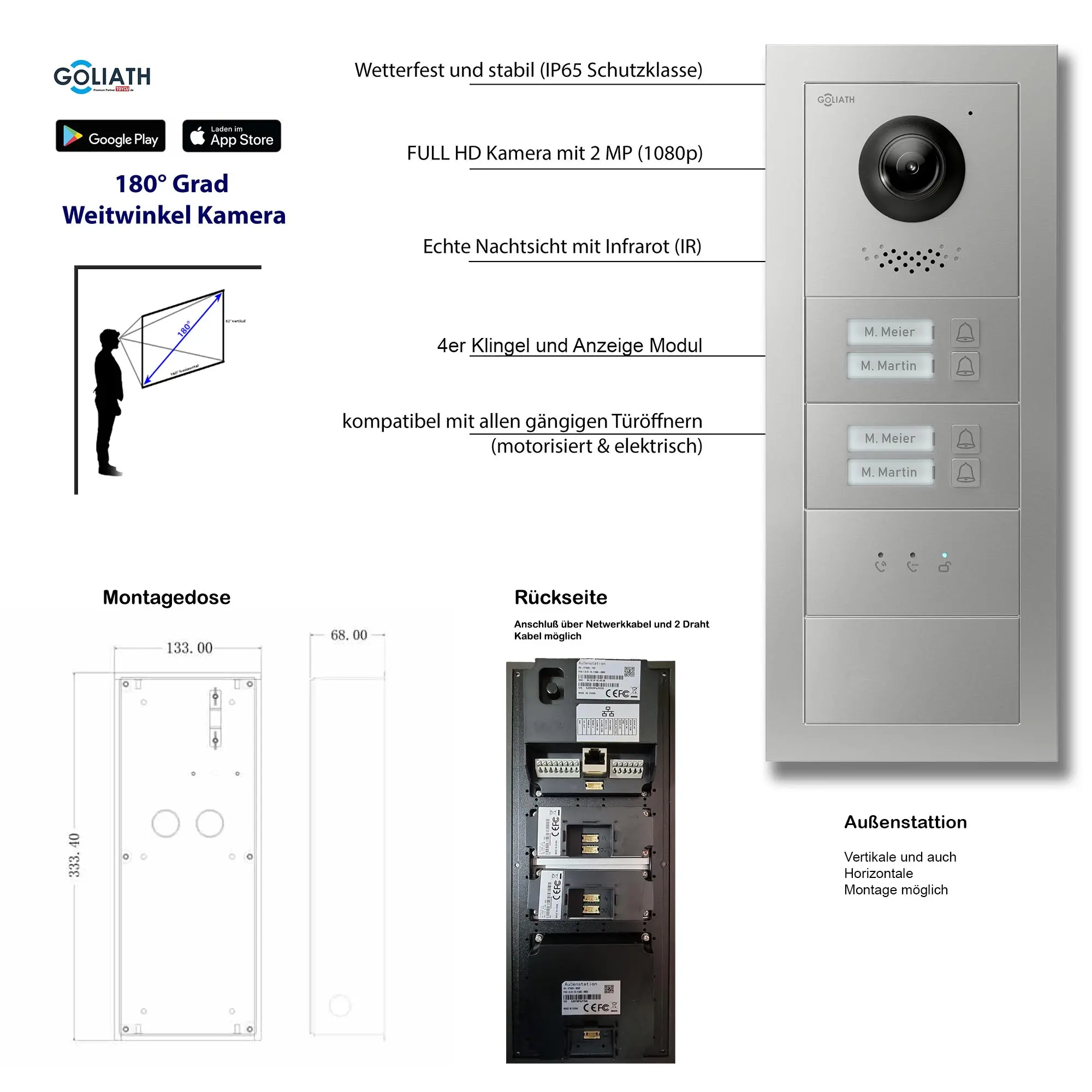 GL-VTA41_Tuerklingel_Tuersprechanlage_Goliath_IP_2-Draht