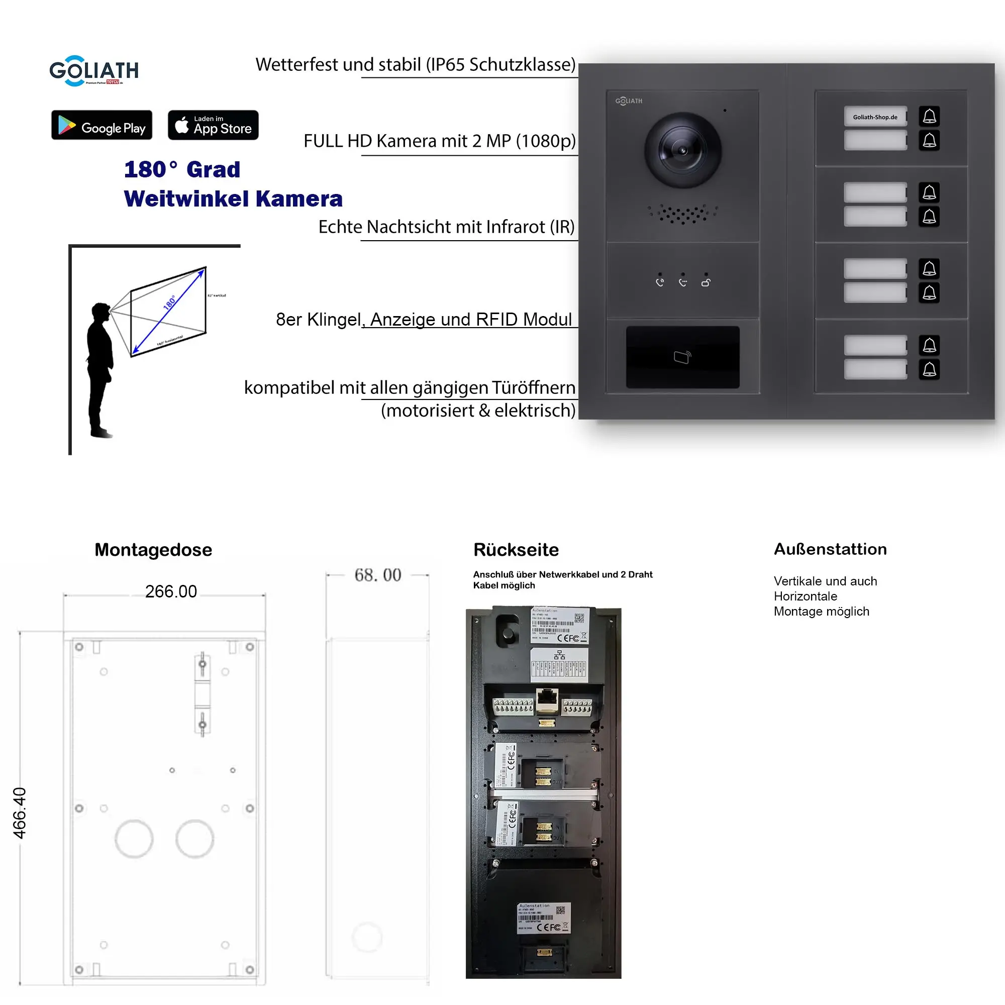 GL-VTA83A_Tuerklingel_Tuersprechanlage_Goliath-IP-2-Draht