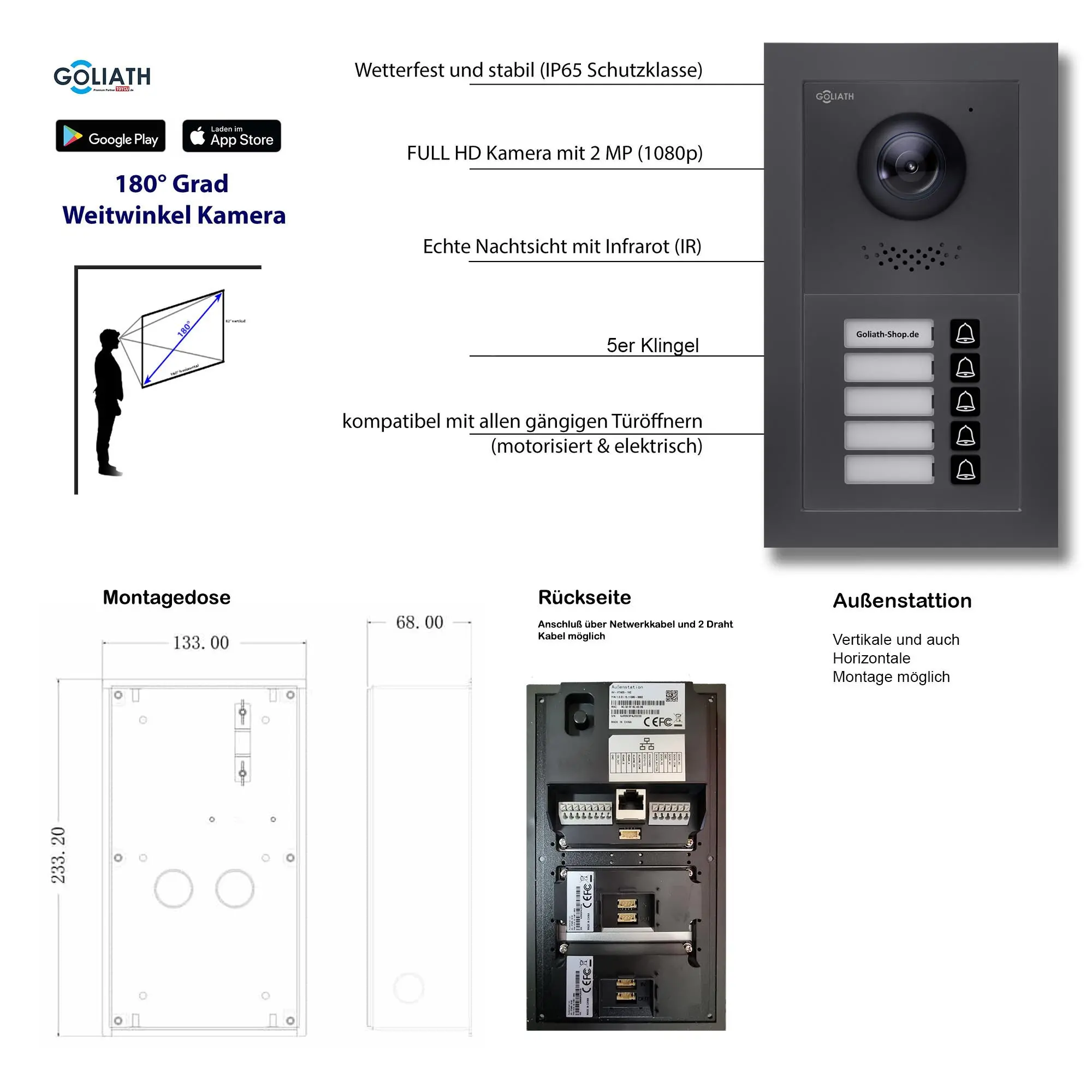 GL-VTA50A_Tuerklingel_Tuersprechanlage_Goliath_IP_2-Draht