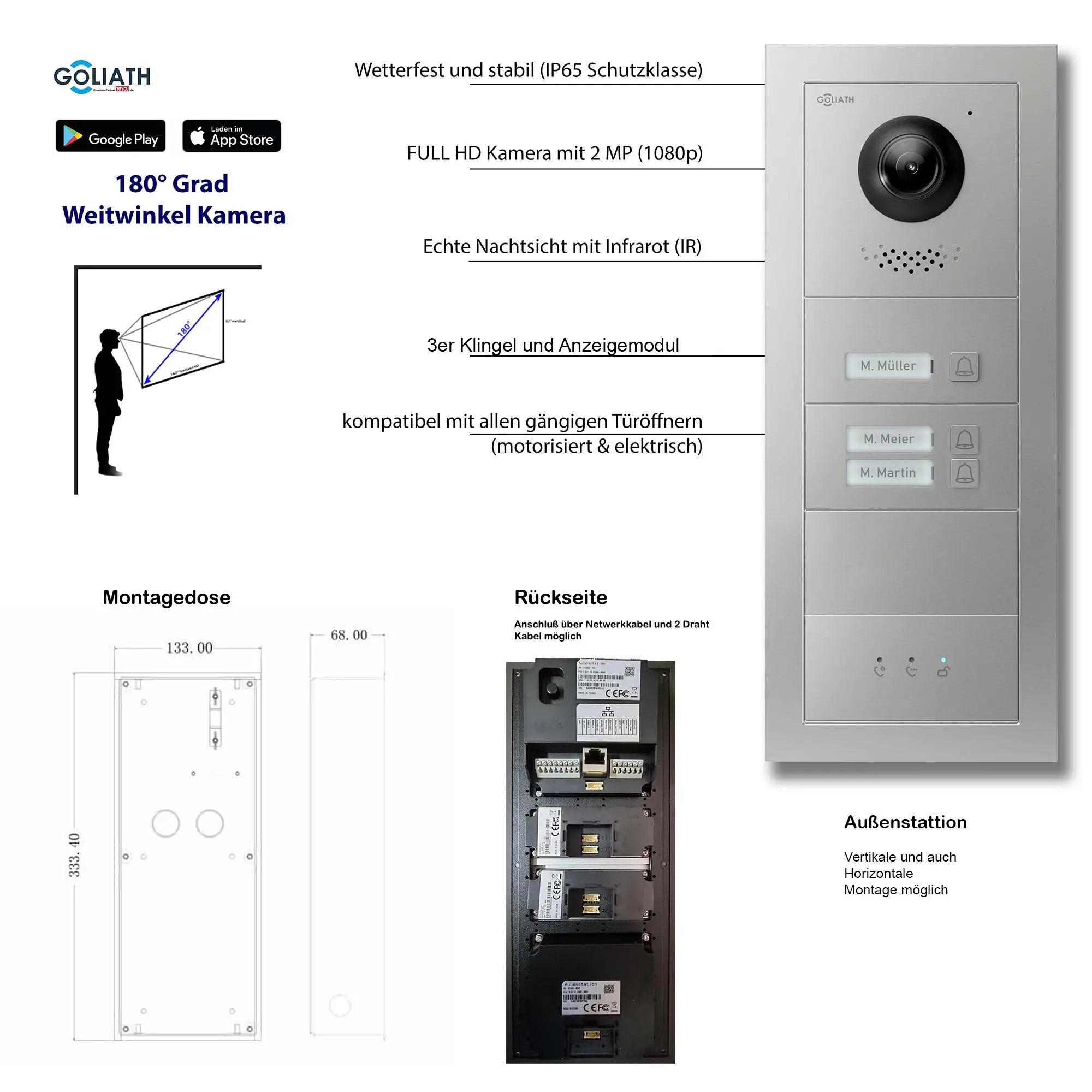 GL-VTA31_Tuerklingel_Tuersprechanlage_Goliath_IP_2-Draht