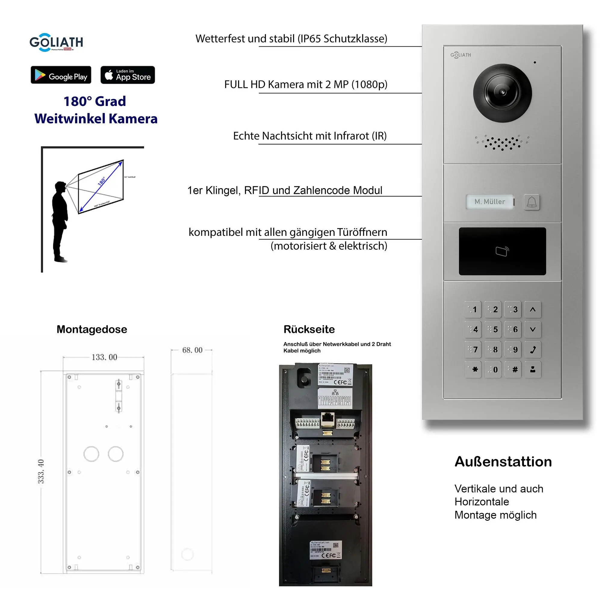 GL-VTA15_Tuerklingel_Tuersprechanlage_Goliath_IP_2-Draht