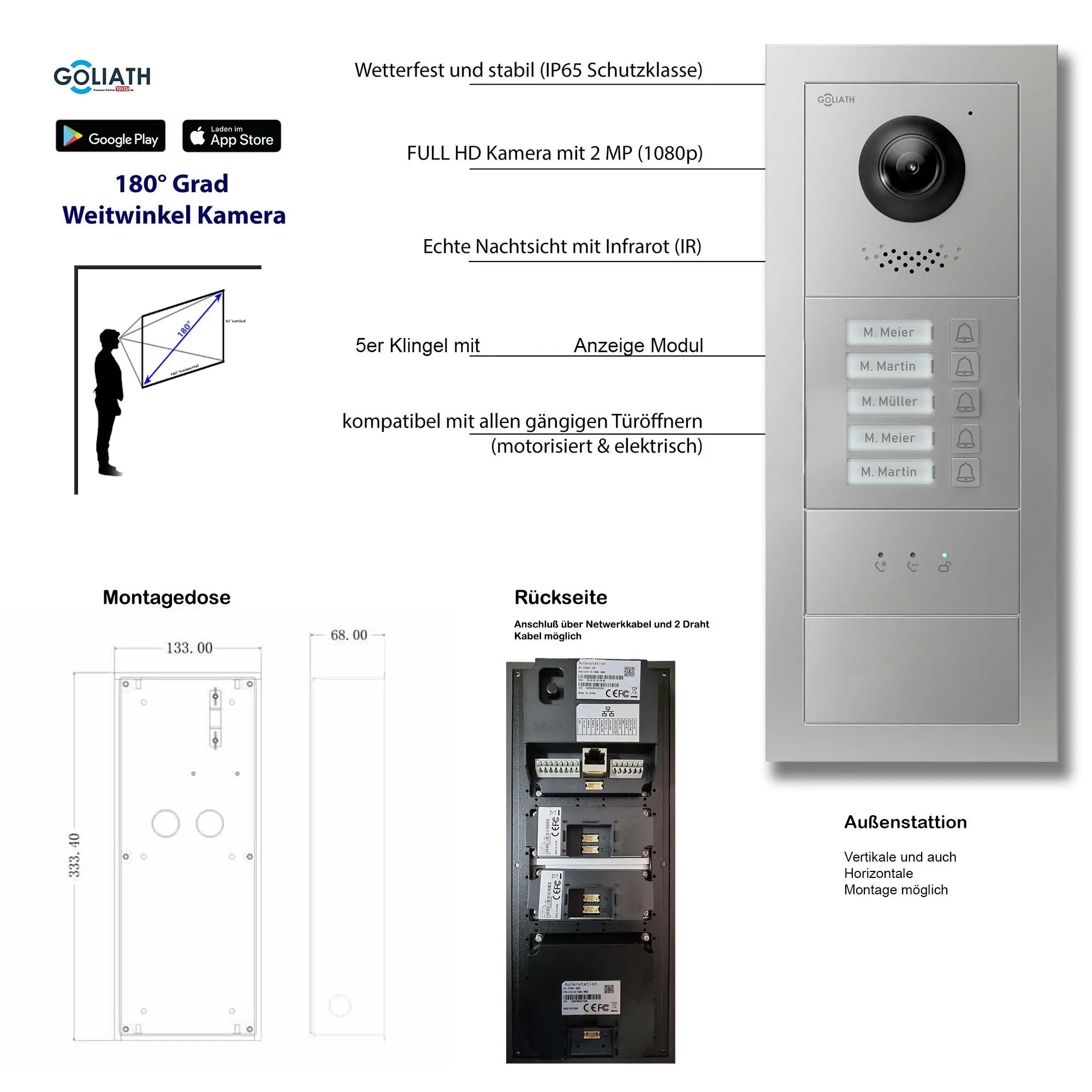 GL-VTA51_Tuerklingel_Tuersprechanlage_Goliath_IP_2-Draht