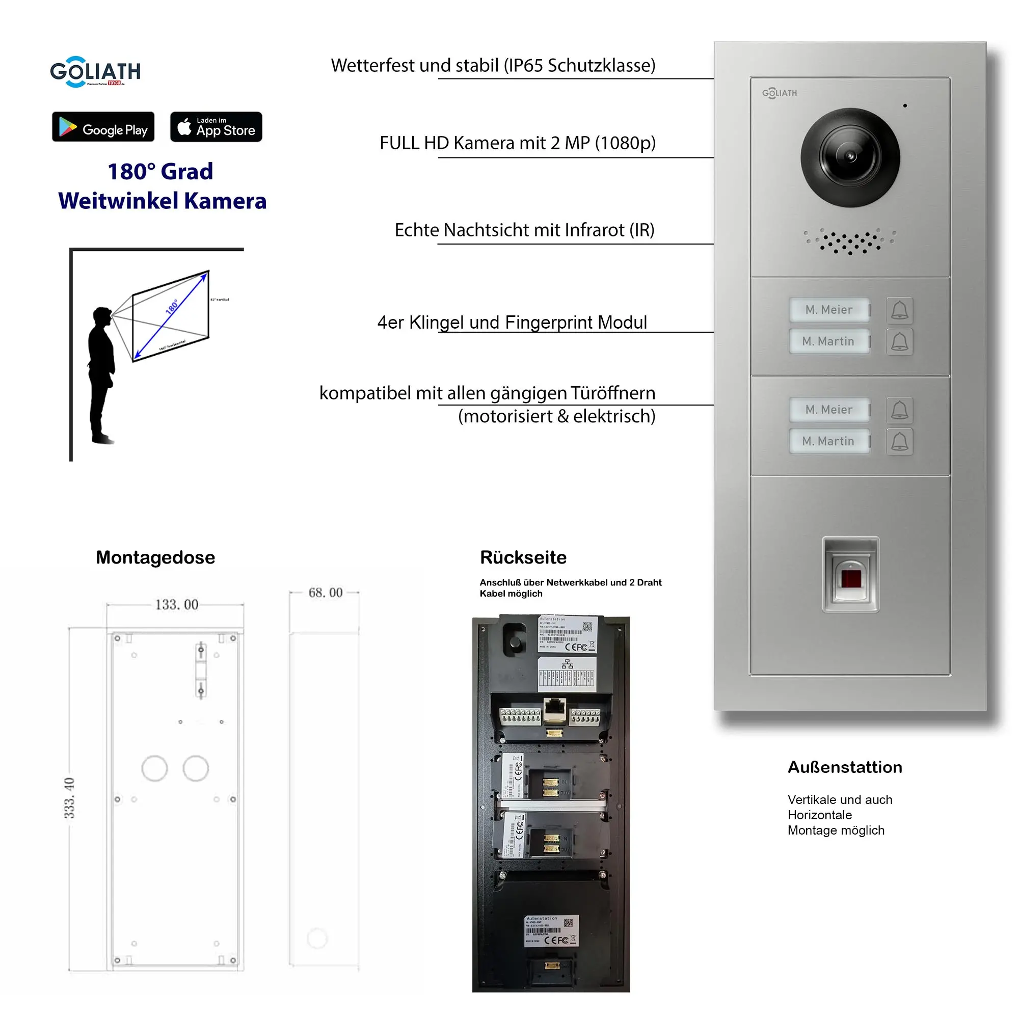 GL-VTA43_Tuerklingel_Tuersprechanlage_Goliath_IP_2-Draht