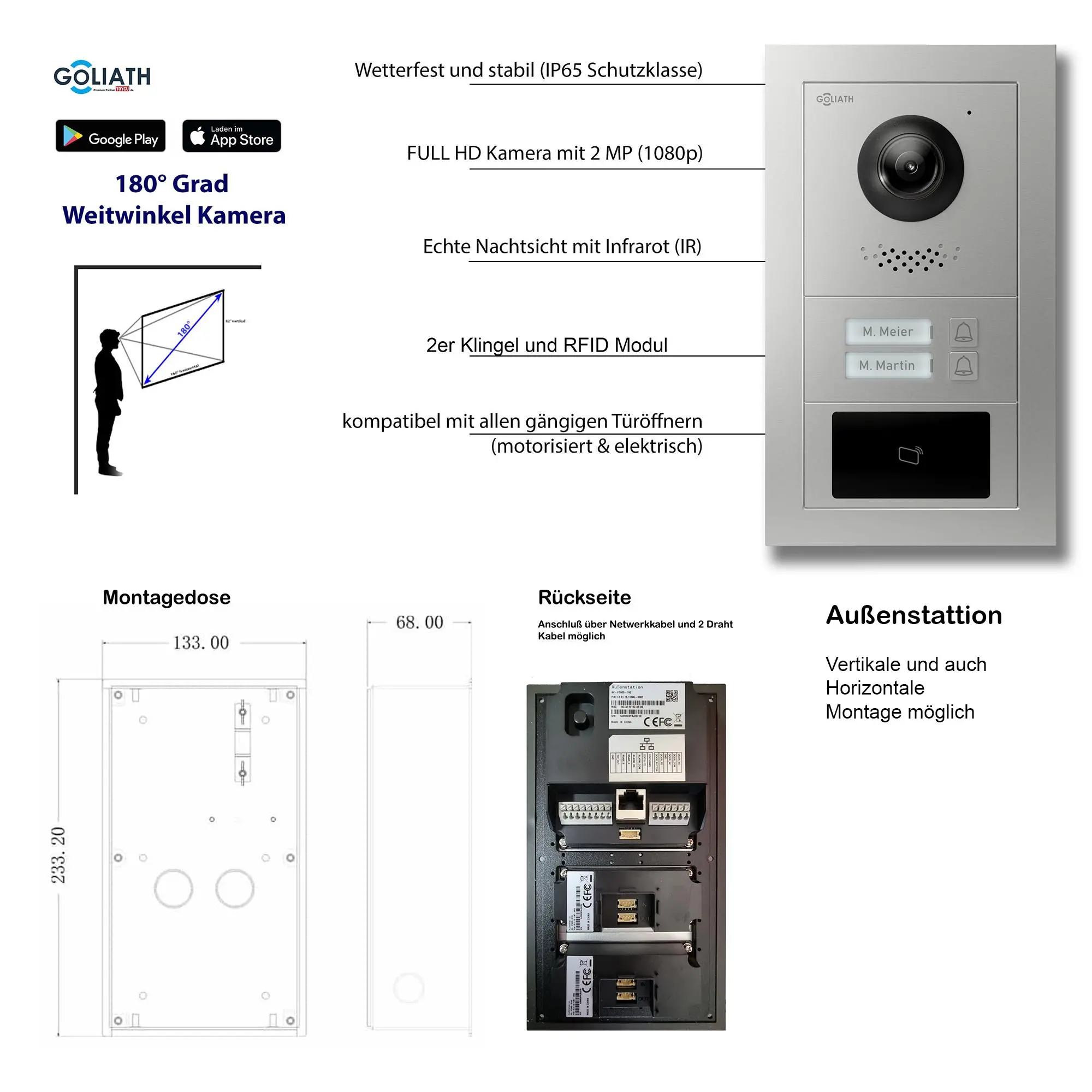 GL-VTA21_Tuerklingel_Tuersprechanlage_Goliath_IP_2-Draht