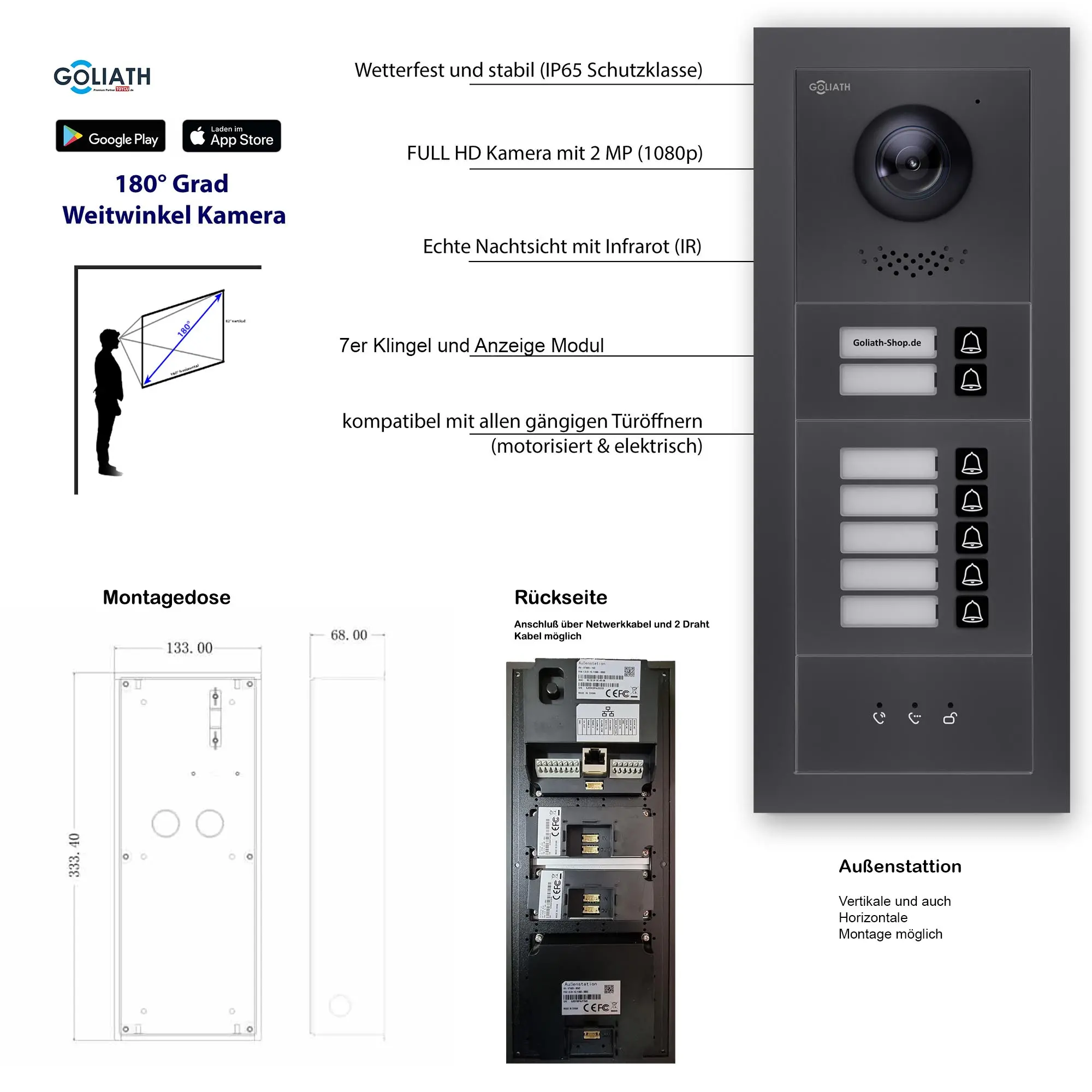 GL-VTA71A_Tuerklingel_Tuersprechanlage_Goliath-IP-2-Draht